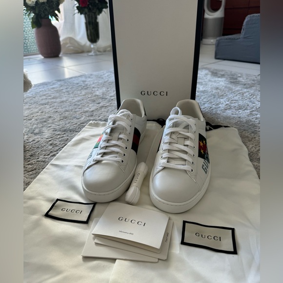 🔥ACE GUCCI BAND SNEAKERS 🔥 LOW TOP AUTHENTIC - Picture 2 of 7